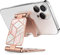 i-Blason Support Téléphone Réglable Pliable Portable en Aluminium Dock Bureau, Compatible pour Smartphones (Marbre)