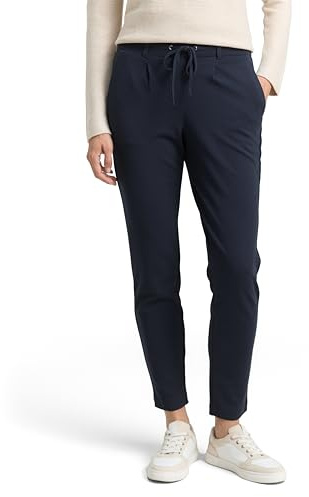 TOM TAILOR Damen Jersey Loose Fit Stoffhose