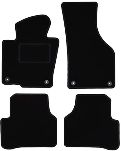 Wielganizator Automatte – Passend für Volkswagen CC Coupe 2012-2017 – Velours – Autozubehör - Auto Fußmatten – Fußmatte Auto – 4-teilig - schwarz