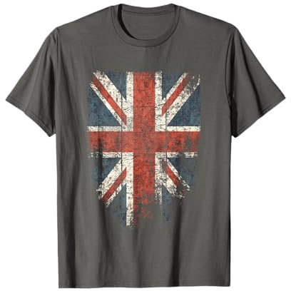Union Jack Shirt Women Men Cool Distressed UK British Flag T-Shirt