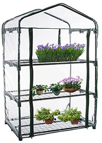 MOC Copertura in PVC trasparente per mini serra, telo in PVC, copertura per verdure, fiori, semi, erbe aromatiche (3 animali senza ripiano)