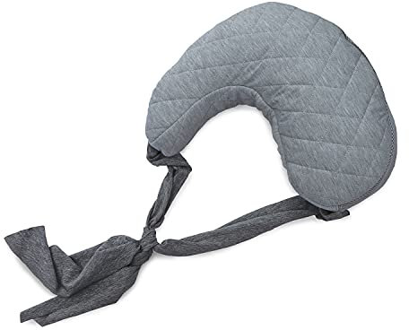 Chicco Boppy Anywhere Stillkissen für Babys, 0 Monate, Vorwärts, anatomische Form, Kissen und Baby-Nest für Mutter- oder Flaschenstille, Grau
