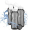 Kavodrink Lot de 3 gourdes en Tritan 0,5 l + bouchon sport - Noir - Sans BPA - 500 ml