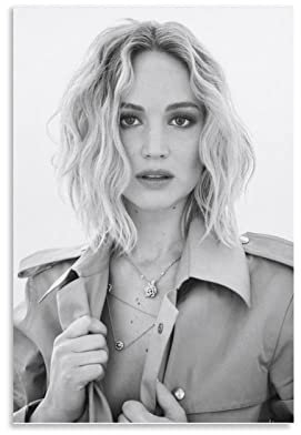 Jennifer Lawrence Beauty Star Art Foto-Poster, 3 Kunstwerke auf Leinwand, Poster, ästhetische Wandkunstdrucke, Zuhause, moderne Dekoration, Geschenke, gerahmt, ungerahmt, 30 x 45 cm