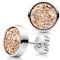 Materia Quarz Ohrstecker rose - Damen Ohrringe Silber 925 rhodiniert SO-74-Rose