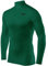 TCA Men's HyperFusion Compression Base Layer Top Long Sleeve Under Shirt - Mock Neck - Cadmium Green Mock, M