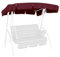 Angerer Freizeitmöbel GmbH Hollywoodschaukel Sonnendach - passend für viele 2-Sitzer Hollywoodschaukeln - Schaukeldach Made in Germany (Swingtex Bordeaux, 160 x 145 cm)
