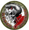 Aufkleber Rebel Rocker Sticker Musik Skull Rockabilly ca. 10 cm