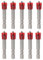 Saipor 10 Stück Magnetischer Ph2 Kreuz Bit Satz Schraubendreher Bit Set 1/4 Zoll Sechskant-Schaft Trockenbau Bit Trockenbauschrauber Aufsatz, 48mm