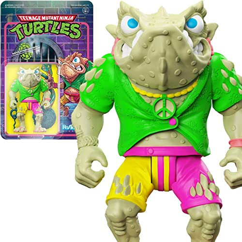 Super7 Teenage Mutant Ninja Turtles Napoleon Bonafrog, 9,5 cm TMNT Actionfigur mit Zubehör, klassischen Cartoon-Sammlerstücken und Retro-Spielzeug