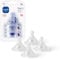 MAM Teats Size 3 | 4 Pack | Fast Flow | Suitable from 4+ Months | Fits All MAM Bottles | Made from SkinSoft Silicone | Baby Accessories