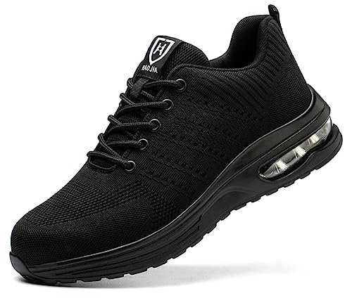 artSew Sicherheitsschuhe Herren Arbeitsschuhe mit Stahlkappe Leichte Damen Atmungsaktiv Bequeme Arbeitsk Industrie Schutzschuhe rutschfeste Männer Sicherheit Sneaker Baustelle Landwirtschaft (41 EU)