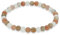 Lebensquelle Plus Mondstein Kugelarmband | 6mm Perlen | Naturschmuck Edelstein Armband 19cm