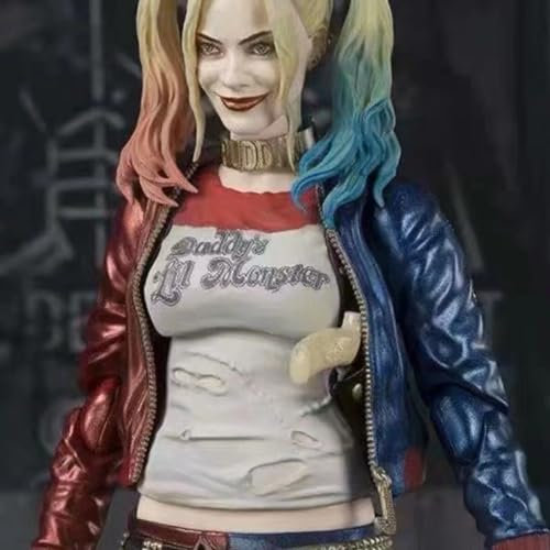 ENFILY für Suicide Squad, bewegliche Harley-Quinn-Figur mit Gesichts- und Handwechsel, Anime-Charakter, Modell, Statue, Charakter, Sammlerstücke, Dekorationen, Kunsthandwerk, Geschenke