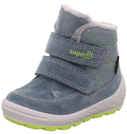 Superfit Groovy 2.0 Warm gefütterte Gore-Tex, Stivali da Neve, Blau/Hellgrün 8010, 26 EU Larga