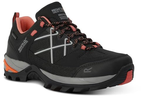 Regatta Damen Samaris III Niedrige Wanderschuhe, Black Satsuma, 42 EU