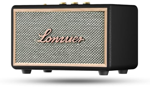 Lonzuer Tragbarer Bluetooth-Lautsprecher, 65 W Spitze, leistungsstarker HD-Sound, exquisites Aussehen, geeignet für Zuhause, Party, Outdoor, Strand, Schwarz