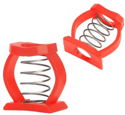 Muzboo 1 Pair C-Buckle Spring, Plastic C-Spring Parallelizer, Folding Bike Replacement Parts Cycling Tool Belt Buckle Accessory for Brompton