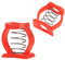 Muzboo 1 Pair C-Buckle Spring, Plastic C-Spring Parallelizer, Folding Bike Replacement Parts Cycling Tool Belt Buckle Accessory for Brompton