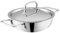 Vinod Platinum Kadai Triply Stainless Steel | Suitable for Indian Cooking, Sauces, Stews, Soups | Deep/Extra Deep Kadai | Induction, Electric Friendly (Extra Deep Kadai, 18cm)