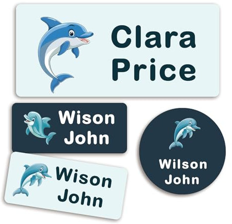 152 No Iron Personalised Clothing Labels - Waterproof Name Stickers for Kids' Clothes, School Uniform & Shoes