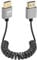 GELRHONR 4k HDMI Spiralkabel, HDMI Stecker auf HDMI Stecker SpiralKabel Ultra Thin Verlängerungskabel 4K@6, für Monitore, TV, Projektor(bis zu 3ft verlängern) (Straight)