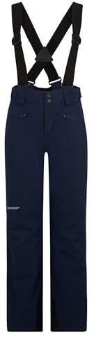 Ziener Kinder AXI Ski-Hose/Schnee-Hose | wasserdicht, Träger, PFC frei, Dark Navy, 164