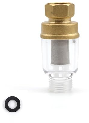 WJUAN Filtri Doccia, Filtro Lavatrice Elemento Filtrante Inossidabile non Necessita Sostituito, Ottone Filtri Acqua Antiossidante, Filtra Ruggine e Polvere Sottile (72×30,7×21,9 mm)