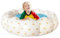 Piscine pour, Piscine Gonflable,Baignoire Pliable pour Piscine pour bébés en Forme de pétale | Petite Piscine en PVC pour Jardin, Utilisation intérieure et extérieure, Boule de mer, Chien