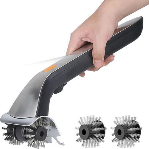 KHZKHC Elektrische Grillbürste, Grillbürsten Für Grillreiniger, Automatische Grillbürsten Aus Edelstahl, 30.000 U/min, Aufladung, Wassertank Ca. 100 Ml, Für Papa, Grillmeister