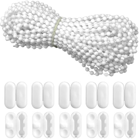 10m Roller Blind Chain Connectors,Roller Blind Chain Replacement,Roman Blind Kit,Roman Blind Cord,Blind Cord Connector,Vertical Blind Chain,Venetian Blinds Cord (SIZE:32.8ft)