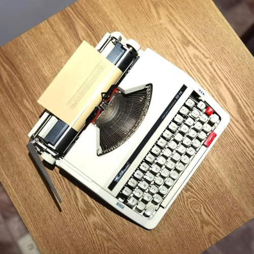 YSXXIAN Antike mechanische englische Schreibmaschine, Schreibmaschinenmaschinen, Schreibmaschine, Schreibmaschine, antike manuelle Schreibmaschine und einfach zu bedienen (schwarz)