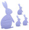 Baoblaze Set de 4 Organizadores para Utensilios Y Cubiertos de Pascua, Violeta, Individual