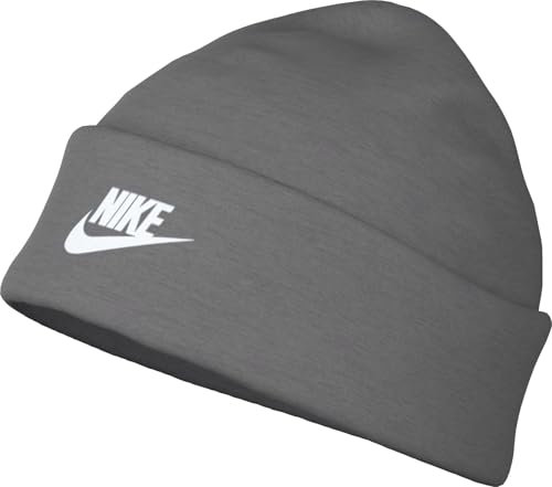 Nike Kinder Peak Tc FUT Beanie, Dk Grey Heather/White, One Size