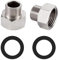 BELZ Raccord de Tuyau Rond, réducteur de tuyau de douche, G3/8 à G1/2, Acier inoxydable, Chrome