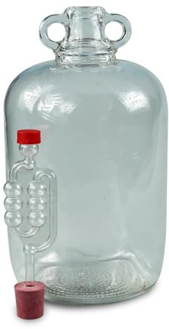 Brew2Bottle 5ltr Glass Demijohn Complete with Bung & Airlock