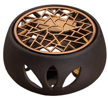 INMORVEN Stövchen für Teekanne – Teekannenständer aus hochwertiger Keramik mit Kerzenhalter, ideal für Tee, Kaffee & Milch, stilvoll & wärmespeichernd