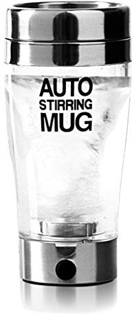 Wdbild 400ml Electric Protein Shaker Cup Auto Shake Mixer Drink Bottle Juicer Stainless Steel Transparent Coffee Mug Shaker Cup Gfuel Clear