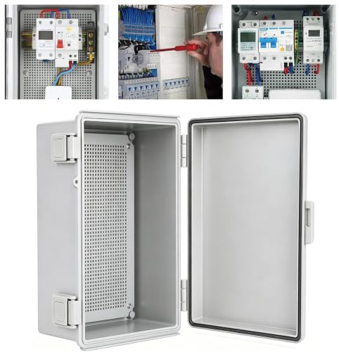 NEWFUN Cuadro Electrico, Armario Electrico IP66, Armario de Distribución Exterior con Accesorios de Montaje en Pared (400 * 300 * 160)
