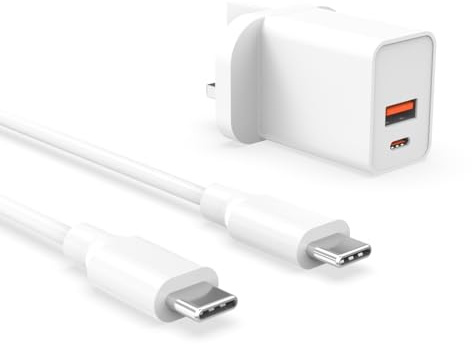 Superer 20W PD Fast Charger Replacement for Tonies Tonie-Box 2 | 1.8m/6ft Charging Cord & Dual-Port Wall Adapter, Safe & Reliable