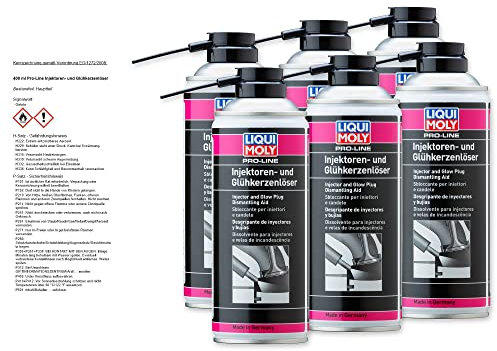 6x LIQUI MOLY 3379 Pro-Line Injektorenlöser Lösemittel Glühkerzen Zündkerzen