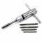 verstellbar m3-m8 3 8 mm HSS T-Griff Umschaltknarre Schlüssel Blechschrauben Threading Tool mit Hand Gewindebohrer