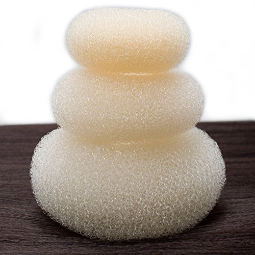 CareforYou 3-teiliges Donut-Set für Haarknoten, Ring-Stil für Chignon, Kinder, Damen, Mädchen, extra (1 groß, 1 mittel, 1 klein) (beige)
