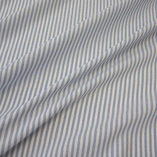 Stoff Meterware Bauernstreifen hellblau weiß Streifen 4 mm gestreift Landhaus Gardine country style stripes