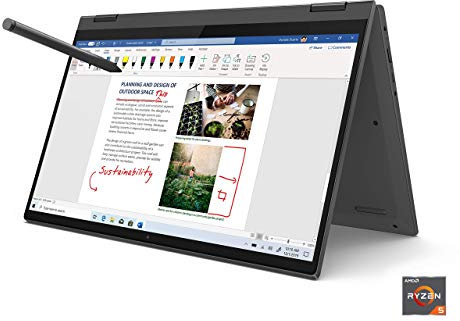 Lenovo Flex 5 14 FHD IPS Touchscreen Premium 2-in-1 Laptop, AMD 4th Gen Ryzen 5 4500U, 16GB RAM, 256GB PCIe SSD, tastiera retroilluminata, lettore di impronte digitali, penna digitale inclusa,