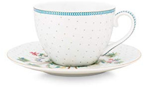 Pip Studio Jolie Dots Gold Tasse & Untertasse 0,28 l