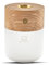 Gingko Smart Diffuser Lampe • Duftöldiffuser mit Stimmungslicht • dimmbar • aus nachhaltigem Holz • kabellos, wiederaufladbar • Walnuss