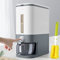 Large Rice Dispenser, Large Grain Container Storage with Lid Measuring Cylinder Moisture Proof Household Cereal Dispenser Bucket for Kitchen Soybean Corn