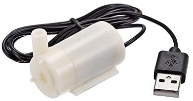 sourcing map Mikro-Tauchbare Mini-Wasserpumpe mit USB-Anschluss DC 3V horizontaler Stil für die Pflanzenbewässerung