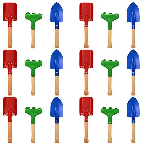 Tarpop 18 Pcs Kids Gardening Tools Set Children Toddler Beach Sandbox Toy